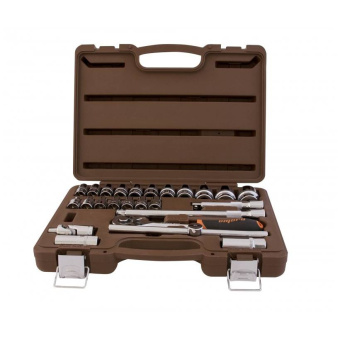 Набор головок торцевых с аксессуарами OMBRA 911225 1/2"DR, 8-32 мм, 25 предметов