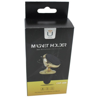 Автодержатель с креплением в воздуховод магнитный золотистый