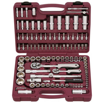 Набор инструментов универсальный Thorvik UTS0108MP 1/4" и 1/2"DR с головками торцевыми MultiProf, 108 предметов