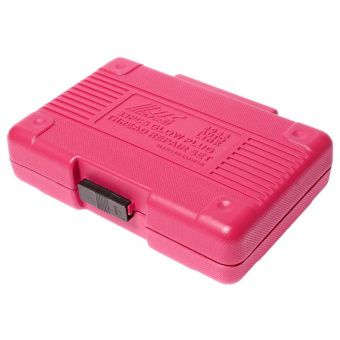 Набор метчиков для восстановления резьбы отверстий под свечи накаливания, 33 предмета в кейсе, JTC-4053