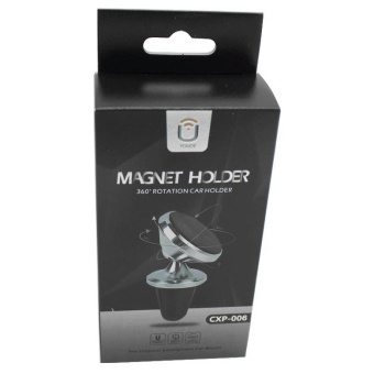 Автодержатель с креплением в воздуховод магнитный серебристый