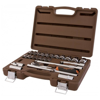 Набор головок торцевых с аксессуарами OMBRA 911225 1/2"DR, 8-32 мм, 25 предметов